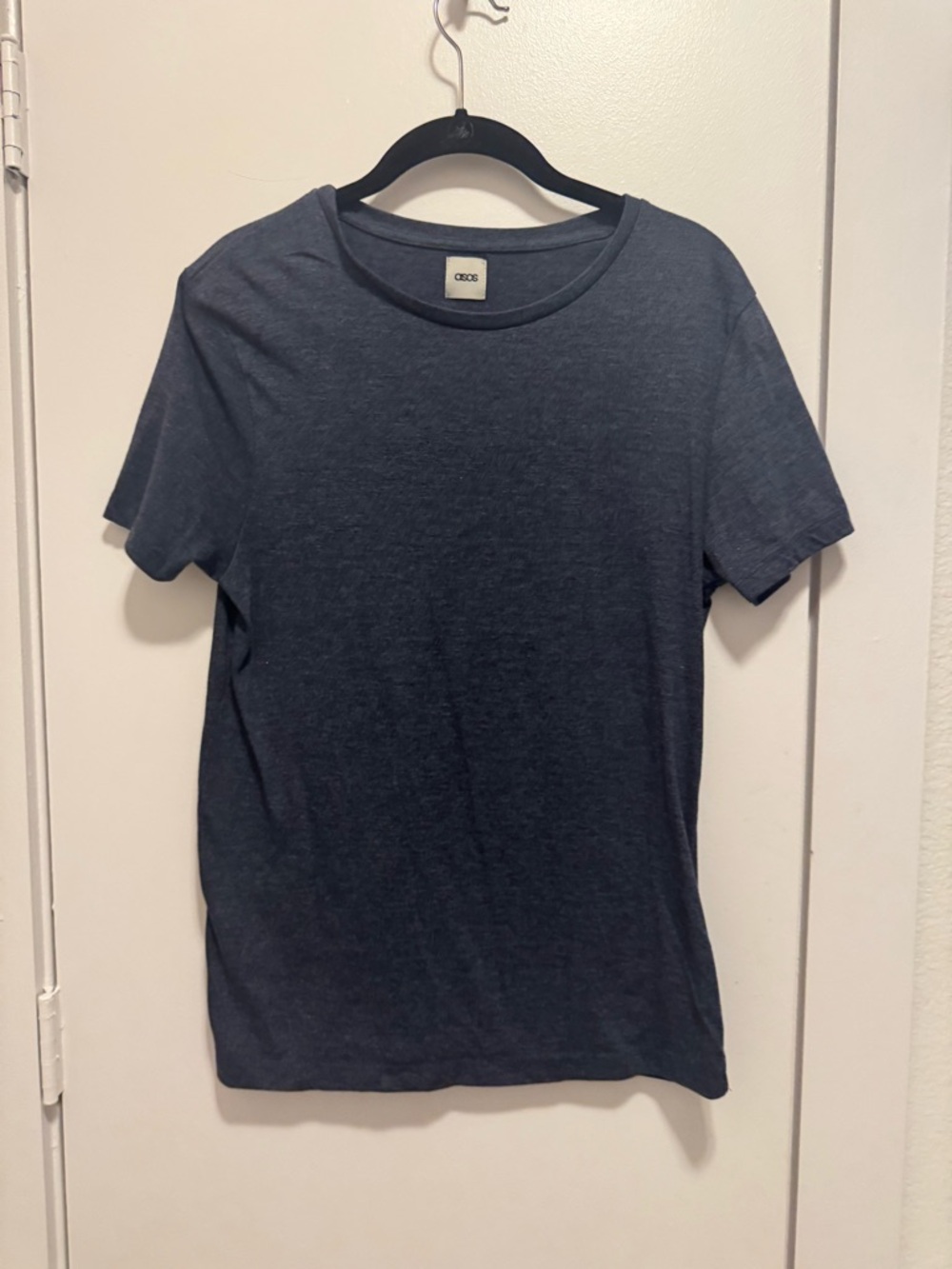 ASOS Men’s Small Dark Gray/Blue Crew Neck T-Shirt Soft Short  Tee Casual Top S